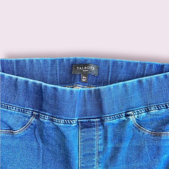 Talbots Pull-on Skinny Jeans Size Women 16w - Picture 2 of 3